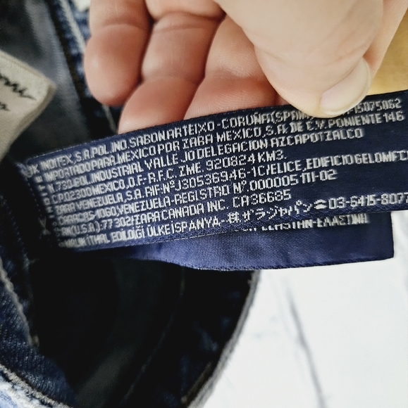 ZARA | embellished pocket mid rise slim-straight tall/long jeans - Picture 10 of 10